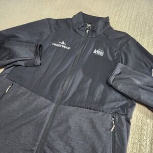 REI Co Op Jacket Men Large Swiftland Running Thermal Lined Black Outdoor Hikng